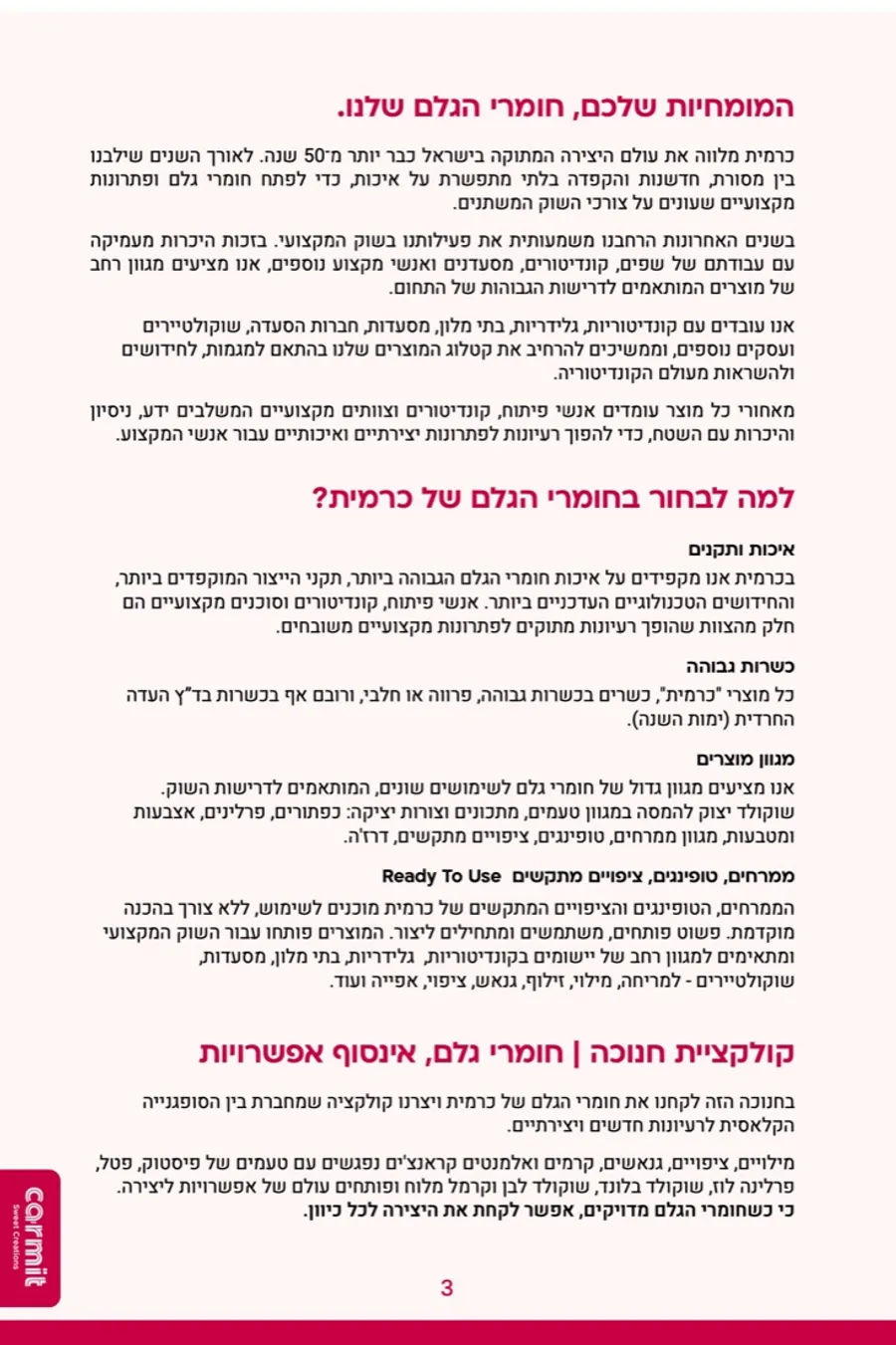 Carmit — Hanukkah catalog 2026, page 3