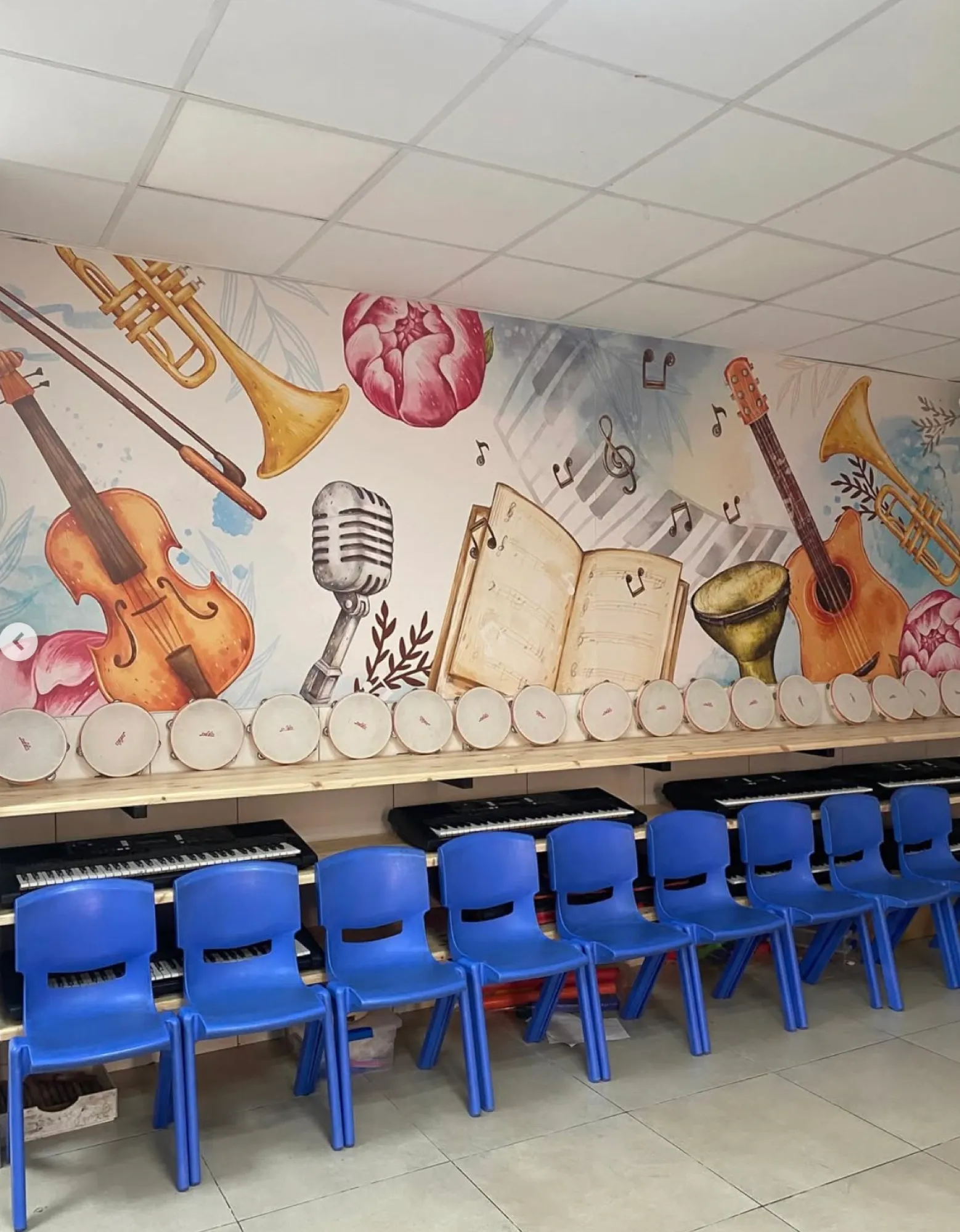 The music room